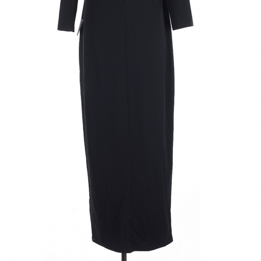 Lulus Glamorous Sweetheart Black Maxi Dress XL Long Sleeve Holiday Formal - Picture 4 of 9